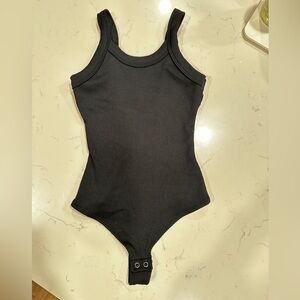 Wild Fable, Black Low-Back Ribbed Bodysuit XXS